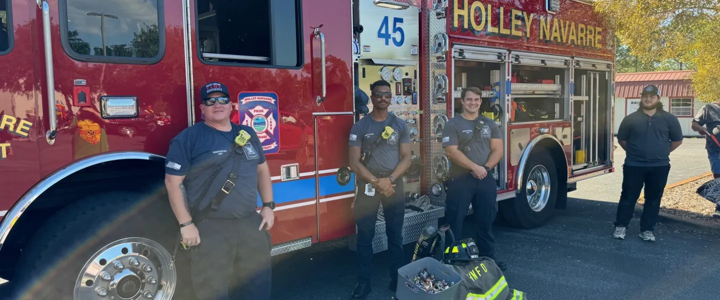 fire truck at Trunk or Treat